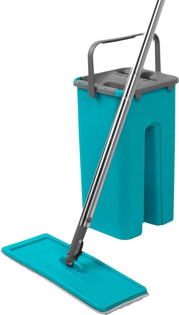 2x Beldray Bodenwischer mit Auswringeimer Wischmopp Reinigungsmopp Flachmopp Mikrofaser Auswringfunktion