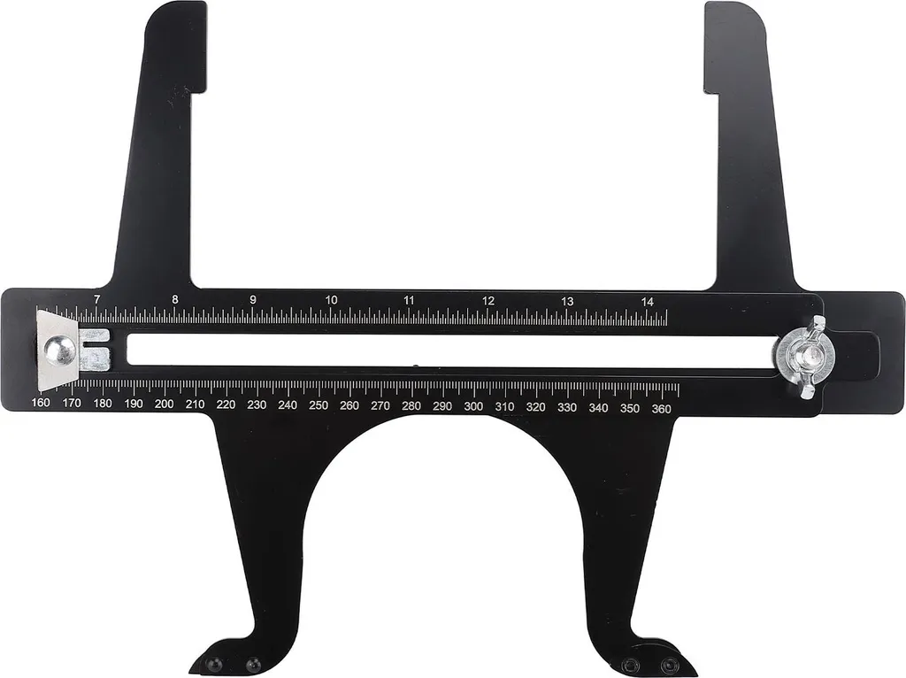 Jauge de frein en inox 6,5-14,25 pouces avec double échelle de mesure