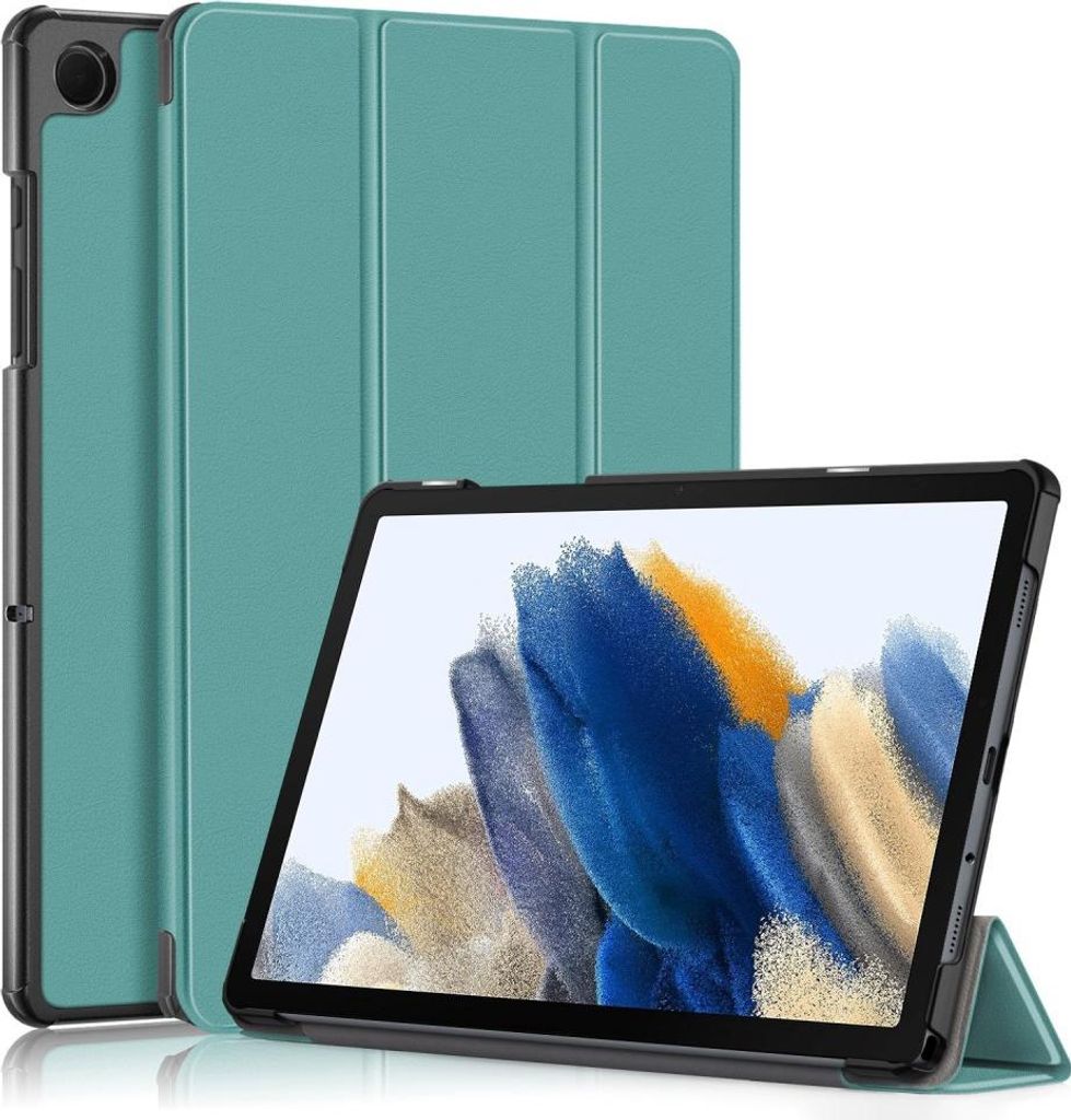 Samsung Galaxy Tab A9 Plus Hülle - Tri-Fold Ständer Klapphülle mit Schlaf/Wach-Funktion - Grün