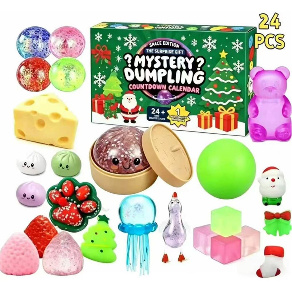 Calendrier de l'Avent de Noël, calendrier de jouets à Image du produit 