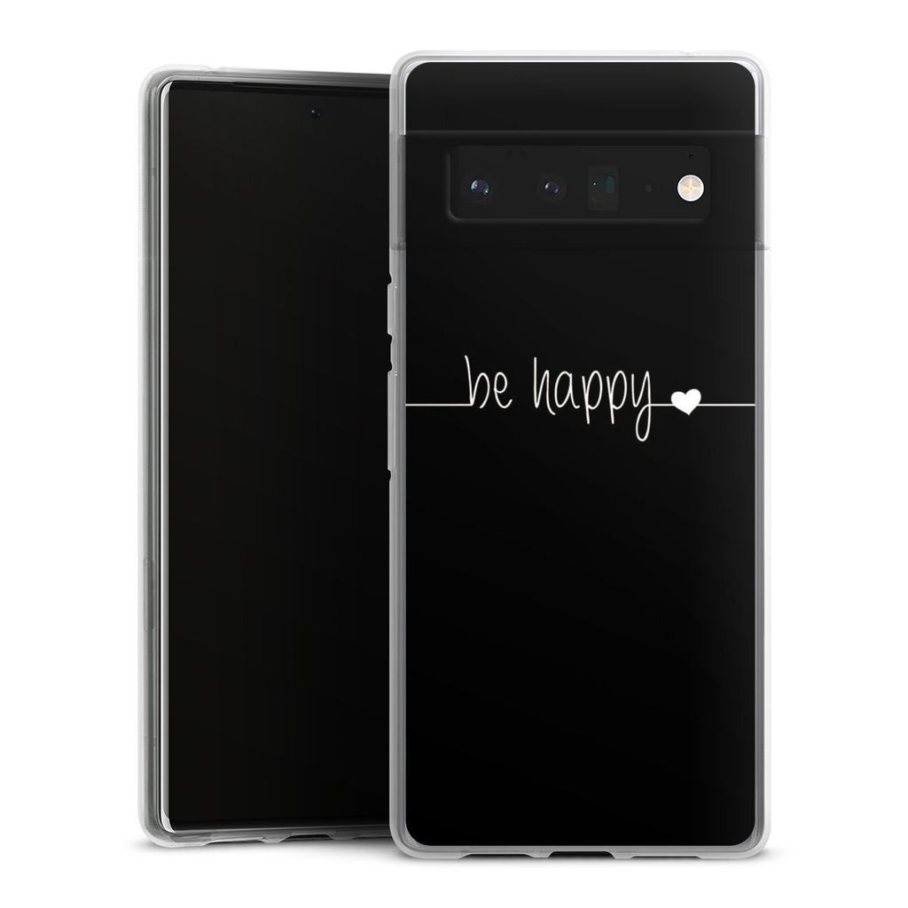 DeinDesign Handyhülle für Google Pixel 6 Pro Silikon Hülle Case Smartphone Schutzhülle Glück Sprüche Statement