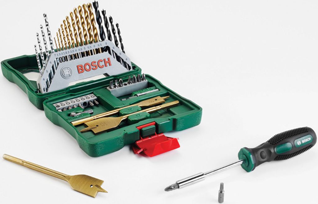 Bosch 2607017334 Profi Werkzeugkoffer X-Line Titanium aus 40 Teile Titan Set
