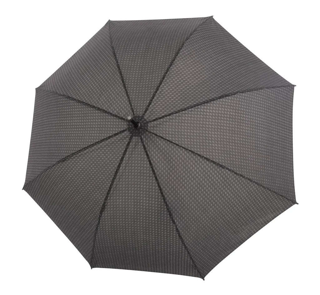 Doppler Ombrello a Bastone Stockholm Long AC Classy Stripe Grigio Uomo