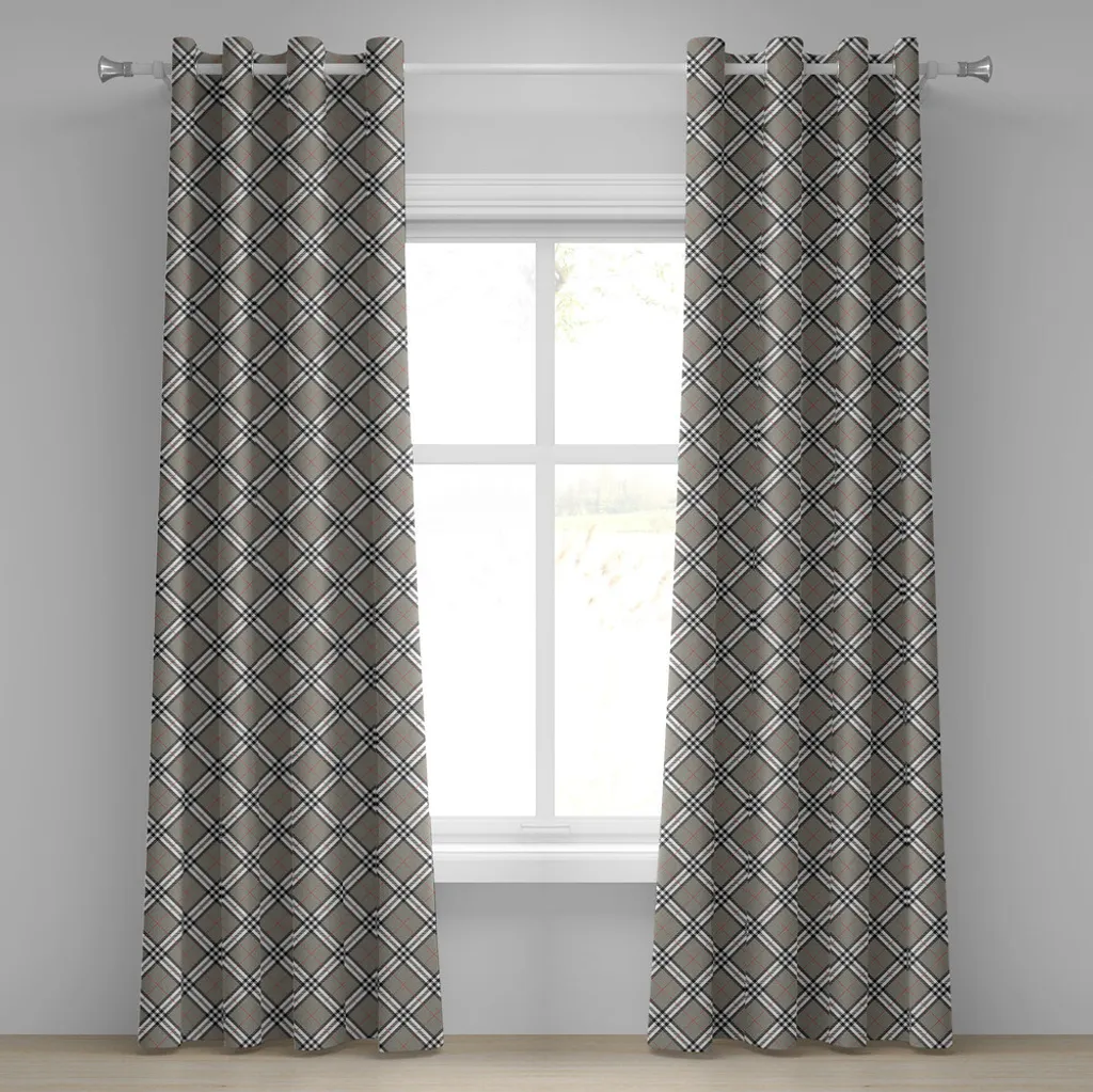 Tenda Tartan Grigia ABAKUHAUS 280x225 | Pronta da Appendere! - 1