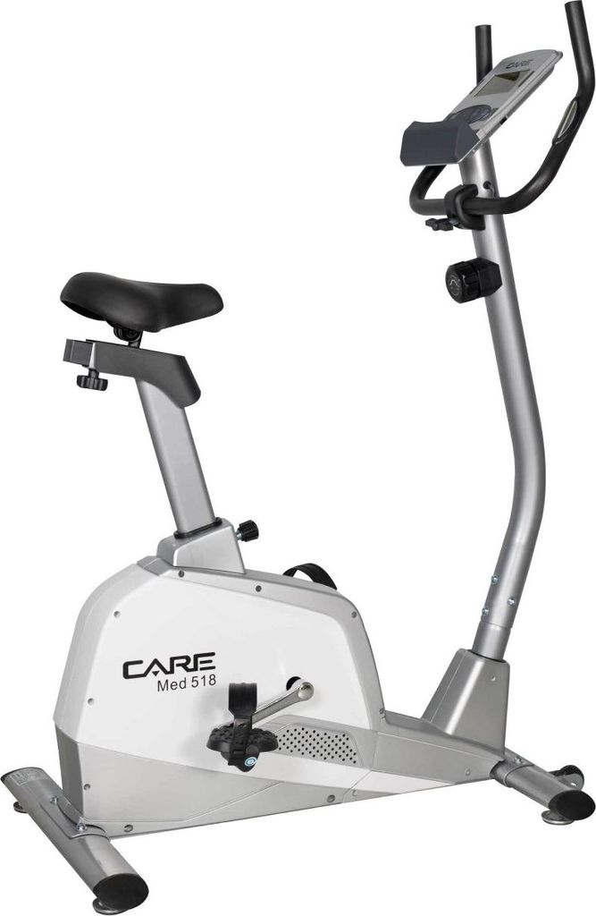 CARE MED-518-2 - Manuelles Heimtrainer-Fahrrad - 9 kg Schwungmasse - 8 Widerstandsstufen - Niedriger Einstieg - Heimgebrauch