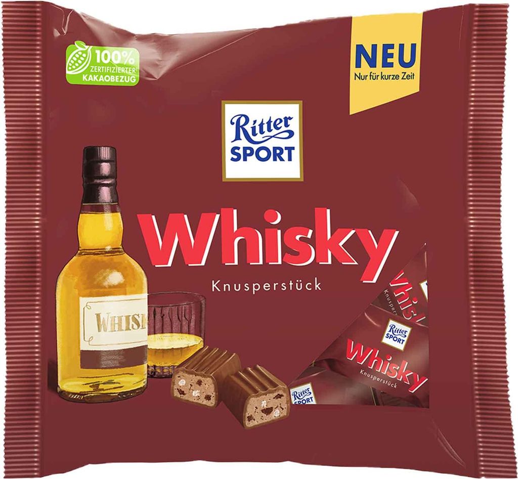 Ritter Sport Whisky chrupiące kawałki nadziewane mleczną Zdjęcie produktu 
