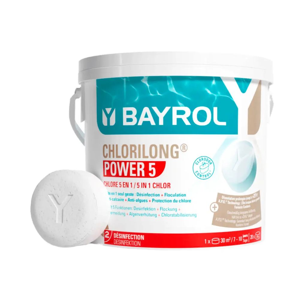 BAYROL Chlorilong POWER5 | 5 kg Eimer