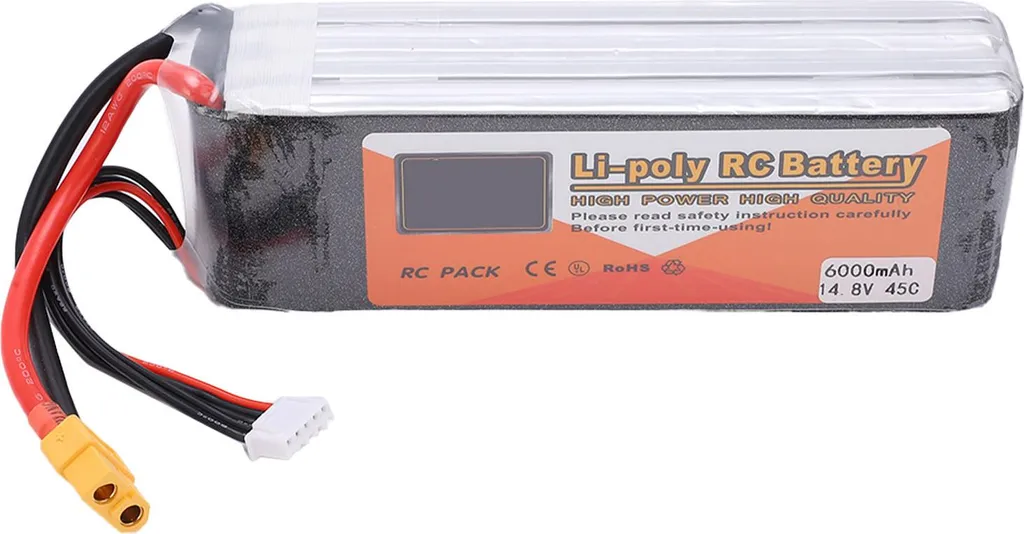 Batterie LiPo 4S 6000mAh 45C 14,8V : Fini les Coupures en Plein Vol RC
