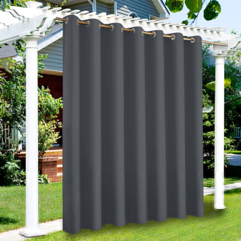 4 Stück Outdoor Vorhänge H 213 x B 254 cm Verdunkelung Produktbild 