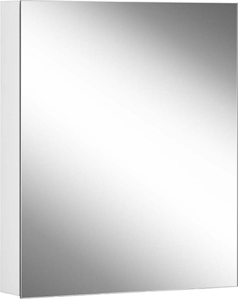 Schneider EASY Spiegelschrank, ohne Beleuchtung, eine Tür, Bandung wechselbar, 495x120x700mm, 177.051.02.02