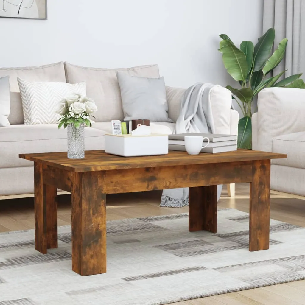 Tavolino Salotto Rovere Fumé 100x60x42 cm | The Living Store Design