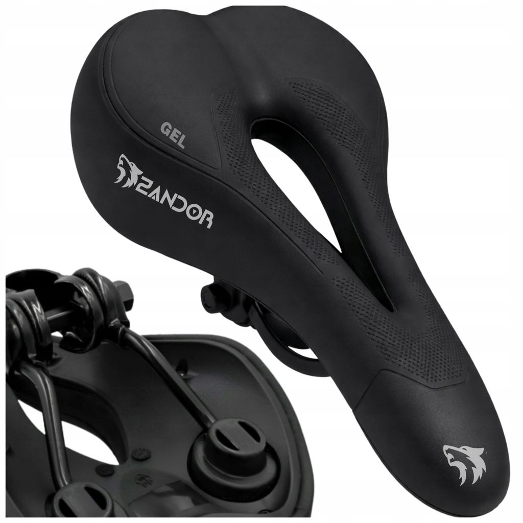 Zandor Sättel Fahrrad weich mit Federung ergonomisch wasserabweisend S