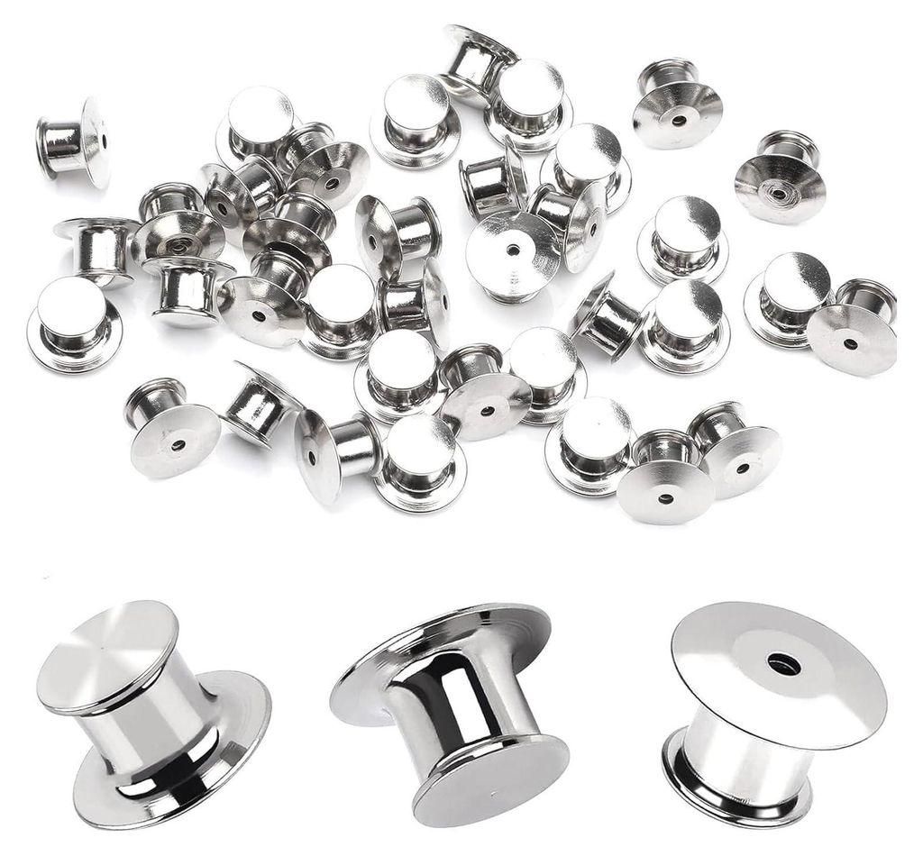 50 Stück Verschlussstifte Metall Pin Keepers Rücken Lock Produktbild 