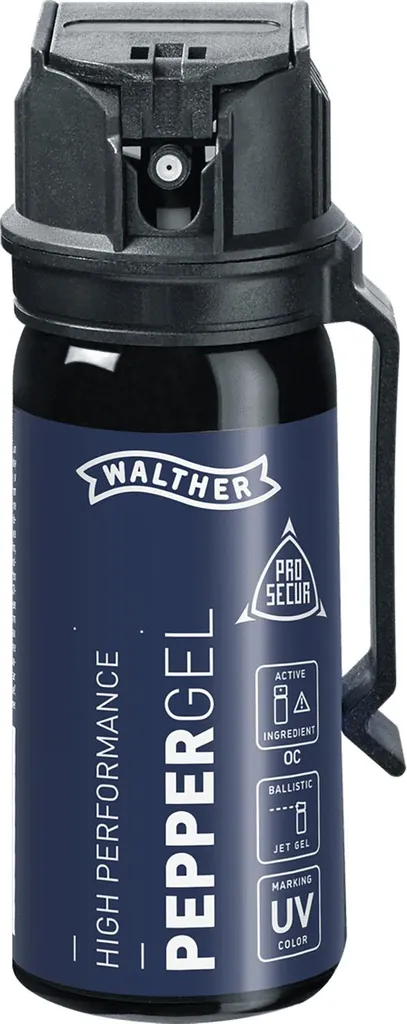 Walther Gel ProSecur 50 ml avec Traceur UV - Gel de Défense Puissant