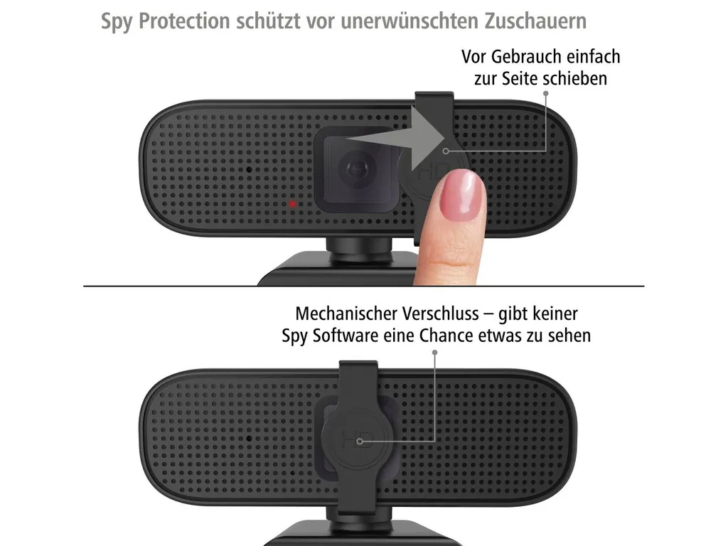 Webcam PC Full HD Hama C-400 Caméra de Conférence USB pour Ordinateur - 11
