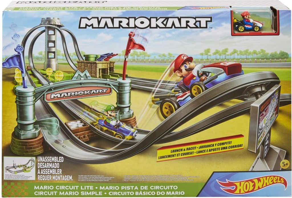 Mattel GHK15 Mariokart Hot Wheels Mario Rundkurs Trackset Produktbild 