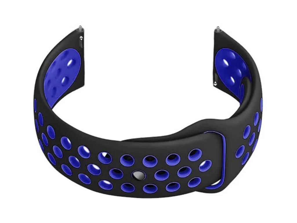 Cinturino Sportivo 22mm per U11 - Gomma Nero Verde Anti-Sudore