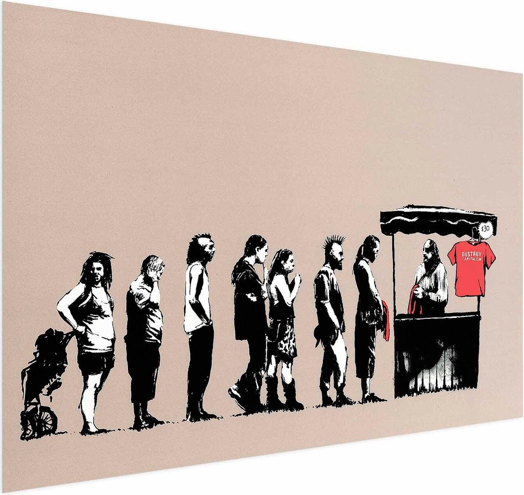 Posterpapier Poster - Destroy Capitalism 30x21 cm Streetart h-C-0103-ao-a