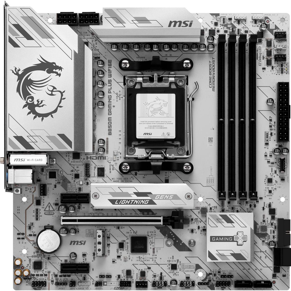 MSI B850M GAMING PLUS WIFI6E, AMD, Gniazdo AM5, AMD Ryzen Zdjęcie produktu 