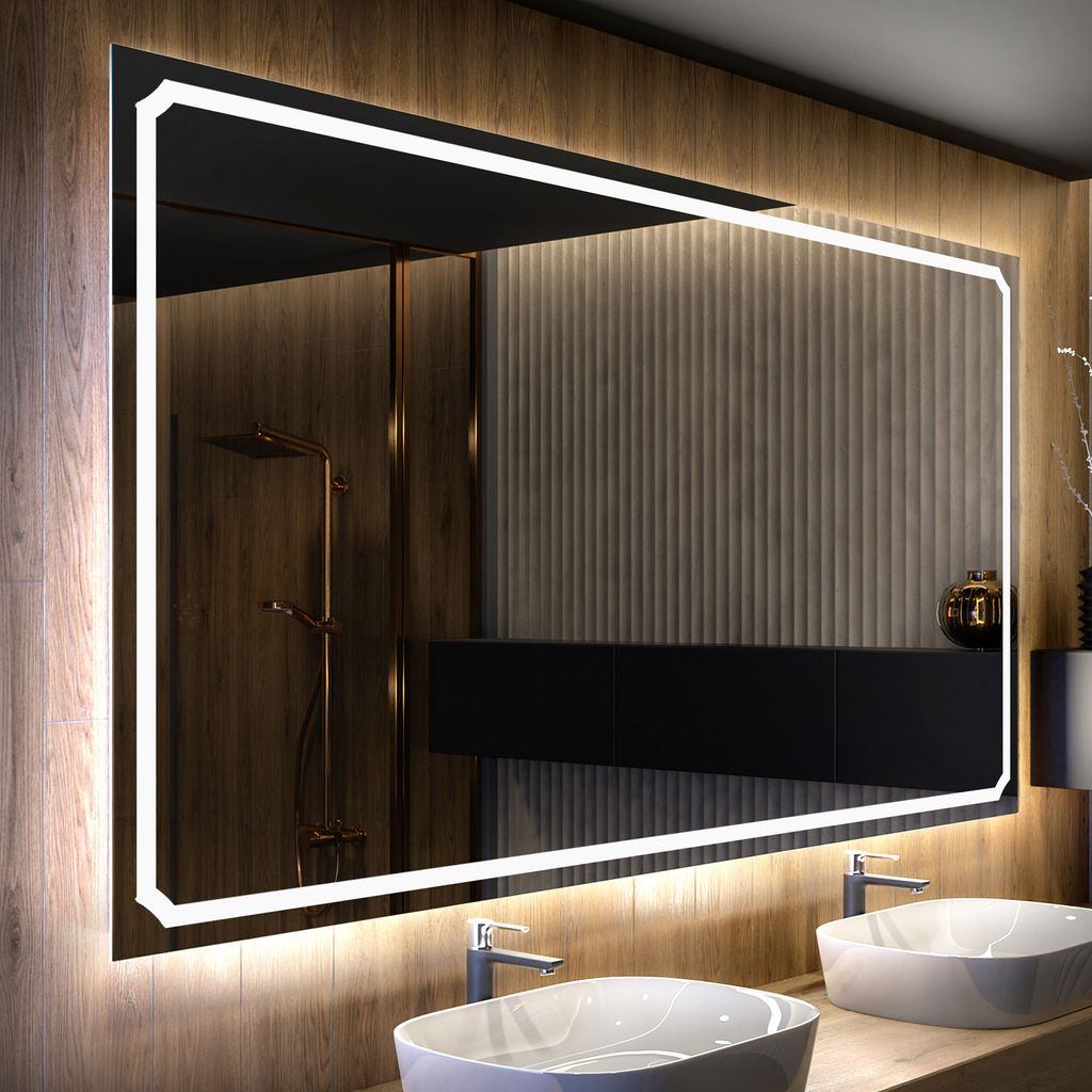 Artforma Badspiegel 170x50 cm - mit LED Beleuchtung - LED Produktbild 