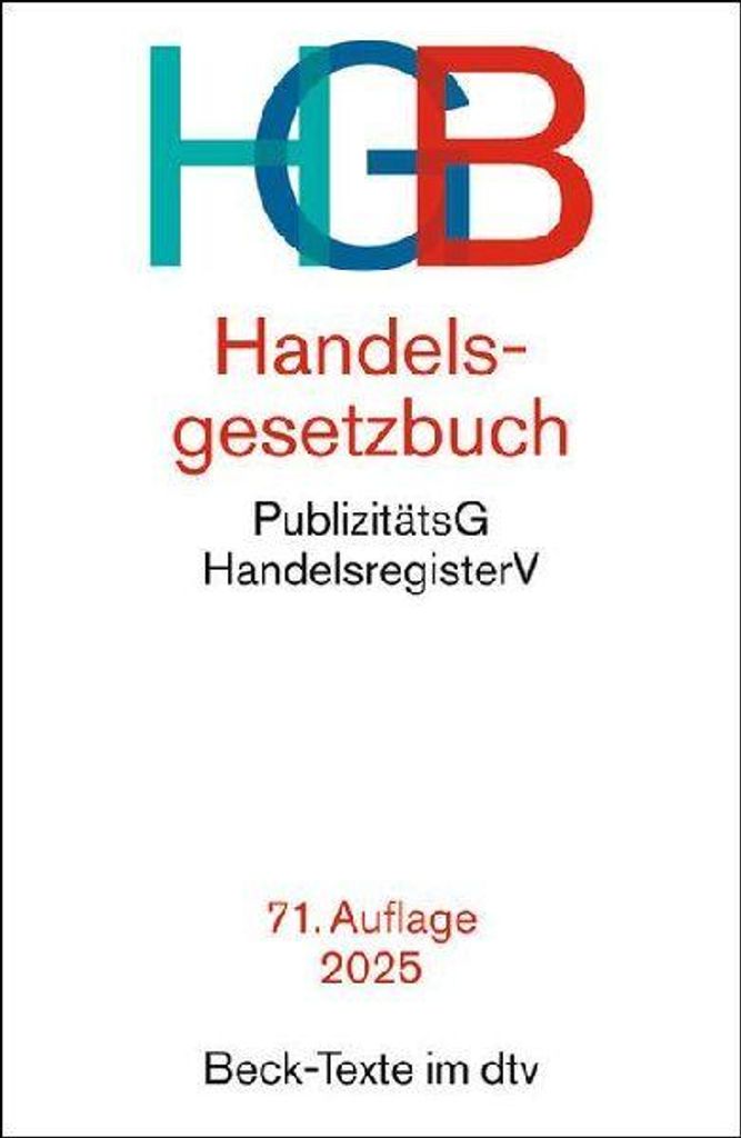 Handelsgesetzbuch. HGB Produktbild 