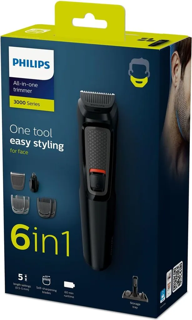Philips MULTIGROOM 3000 MG3711/15: Lame in Acciaio Autoaffilanti - 2