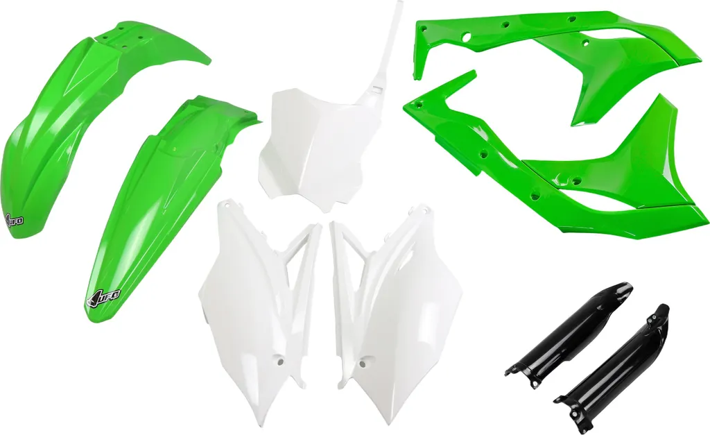 Kit plastique Kawasaki KXF pour rénovation esthétique OEM vert
