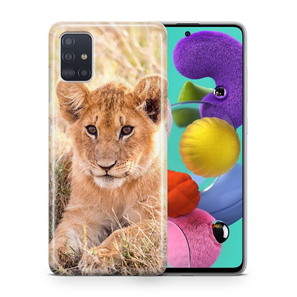 Handyhülle Schutzhülle für Huawei P10 Case Cover Tasche Bumper Etuis TPU, Modell:Huawei P10, Motiv auswählen:Löwen Baby