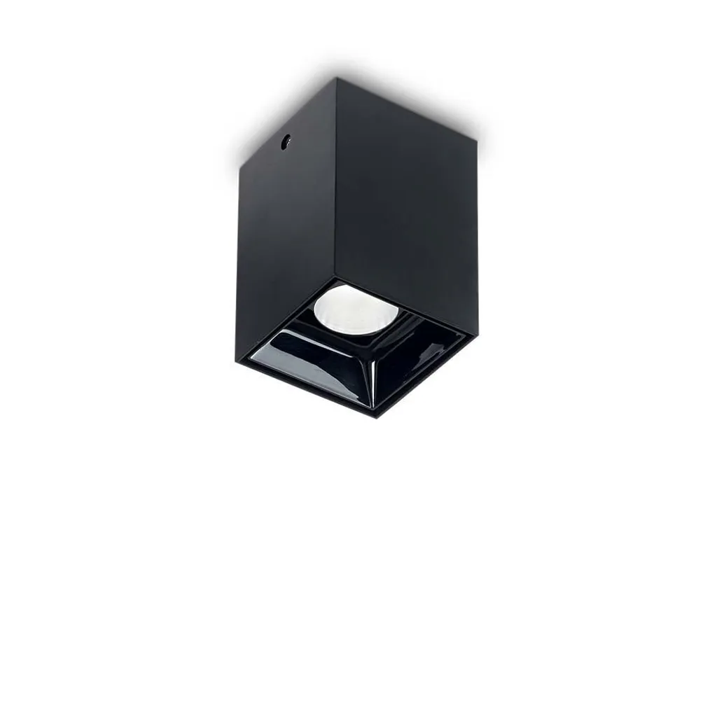 Plafonnier LED Design Noir pour Éclairage de Cuisine et Bureau 10W Nitro