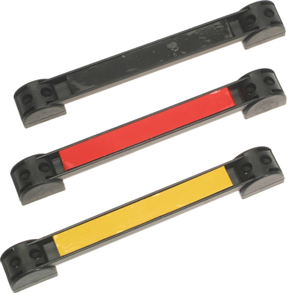 3 x Starke MAGNETLEISTE Magnetschiene m. Halter GELB ROT SCHWARZ 200mm