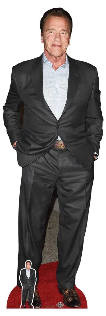 Arnold Schwarzenegger Stand Up en Carton Taille Réelle - 62x188 cm