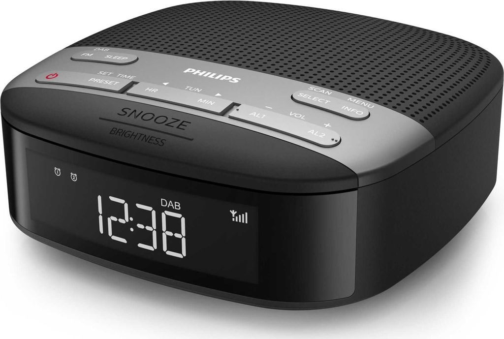 Philips TAR3505/12 Rádiobudík digitálny čierny; sivý Obrázok produktu 