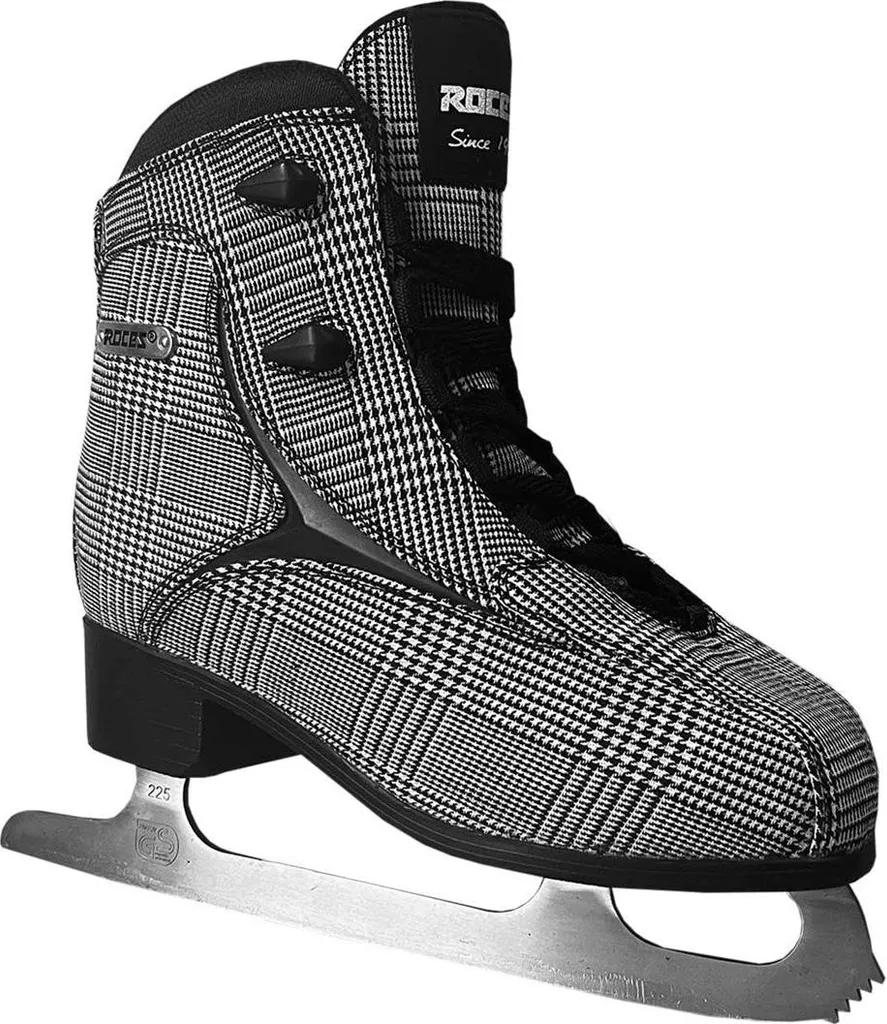 Roces Brits Patins à Glace avec Lame Acier Carbone et Motif Chic 38