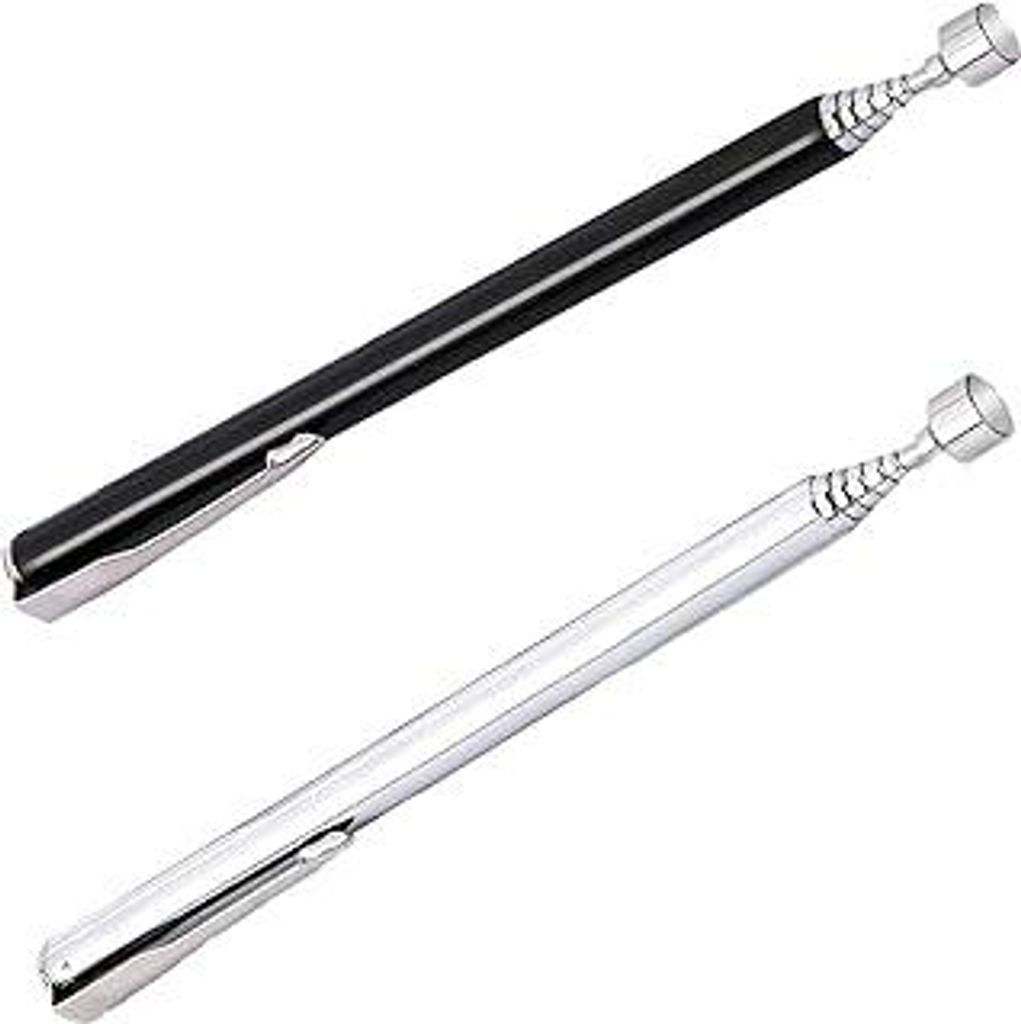 2 Stück Teleskop Magnet Stabmagnet Ausziehbar Magnetstab Bis Zu 65 CM Magnetic Pick-Up Tool Magnetheber Edelstahl Magnetgreifer Für Schrauben Mut...