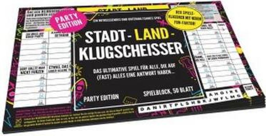 Spielblock Party (Spiel-Zubehör)