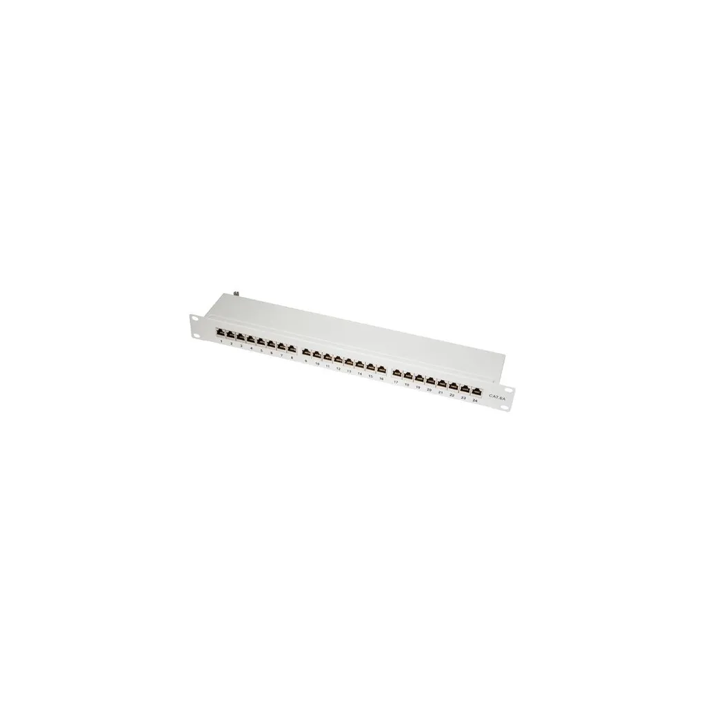 Panneau de brassage LogiLink NP0060 Cat.6A 24 ports 19 pouces 1UH Gris