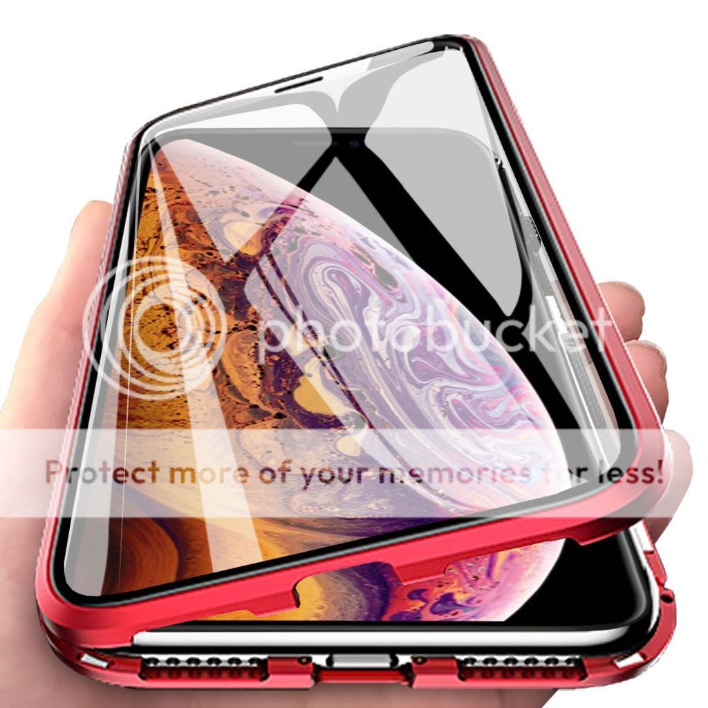 custodia per iPhone XS Max, copertura completa in vetro Immagine del prodotto 