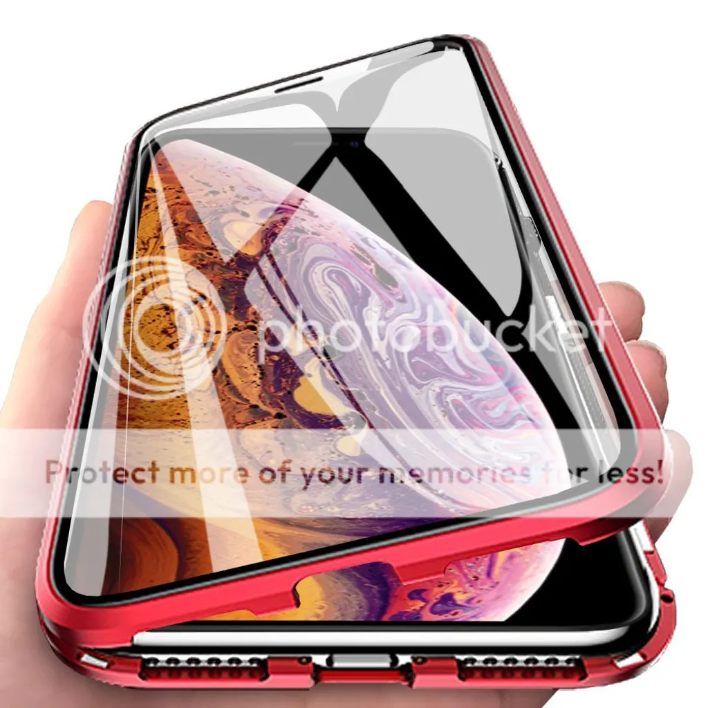ONEFLOW Cover TPU Per IPhone X / Xs – Effetto Alluminio Spazzolato, Rosso – Antishock E Antigraffio - 4