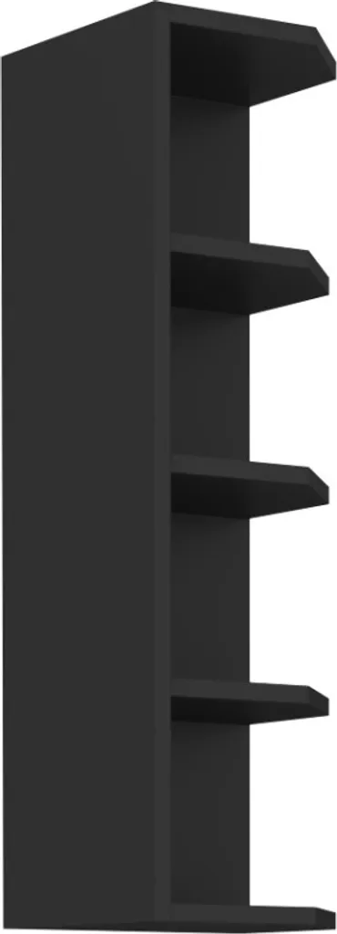 Mobile Angolare AGAFIJA Nero 30cm | Soluzione Arredo Ottimizzata