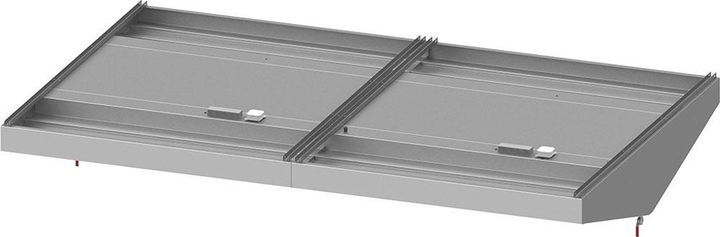 Deckenhaube "Basic Line", Schrägform 3800 mm x 2400 mm mit Flammschutzfilter Typ B
