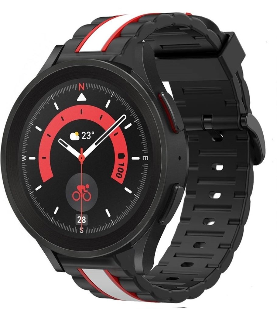 Strap-it Samsung Galaxy Watch 5 Pro Special Edition Band (Schwarz/Weiß)