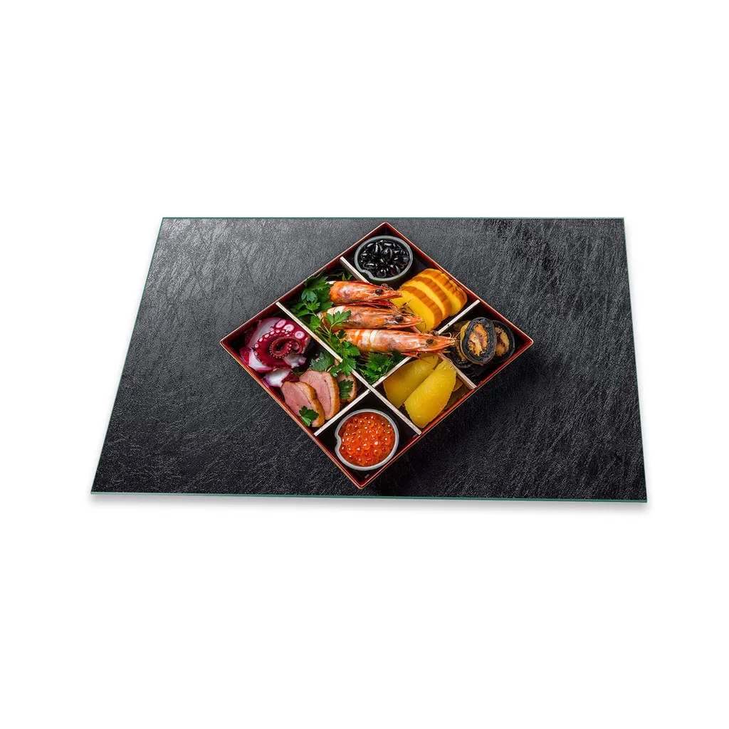 Copertura Piano Cottura 80x52 Food - Alzatina in Vetro Temperato Luxury