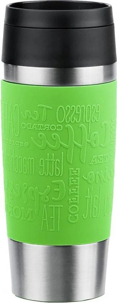 Mug isotherme 0,36L en inox citron vert - Ouverture 360° et étanchéité