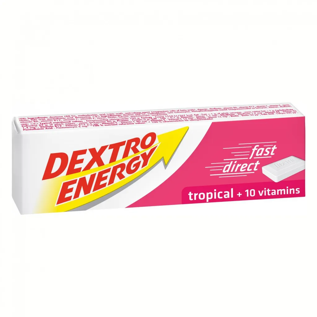 Dextrose Dextro Energy Fruit Tropical - Énergie pour Sport et Travail