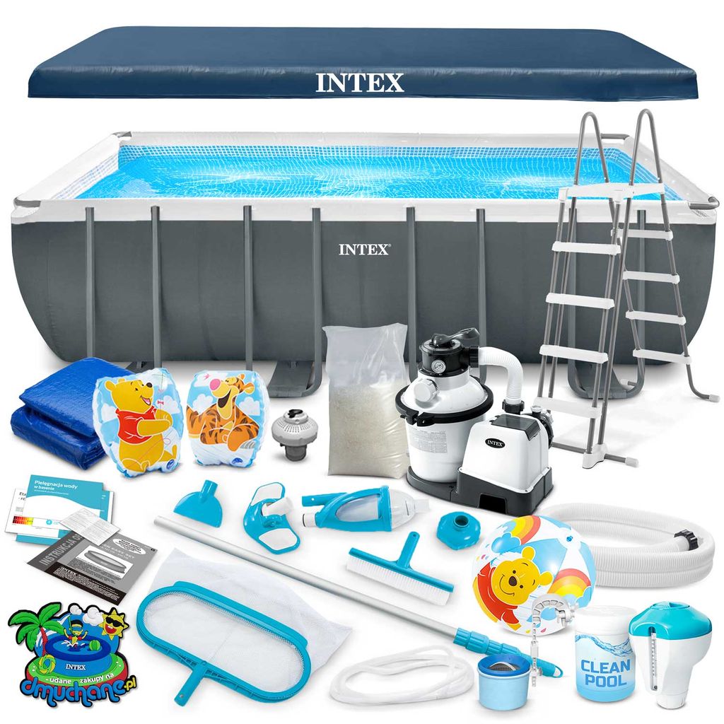 Basen ogrodowy stelażowy 549 x 274 x 132 cm 21w1 INTEX Produktbild 