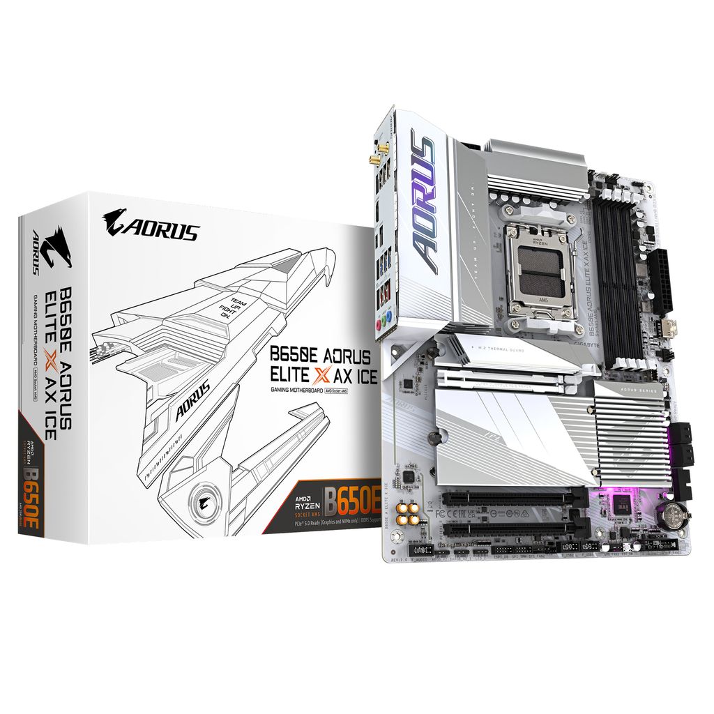 Gigabyte B650E A ELITE X ICE Motherboard Produktbild 