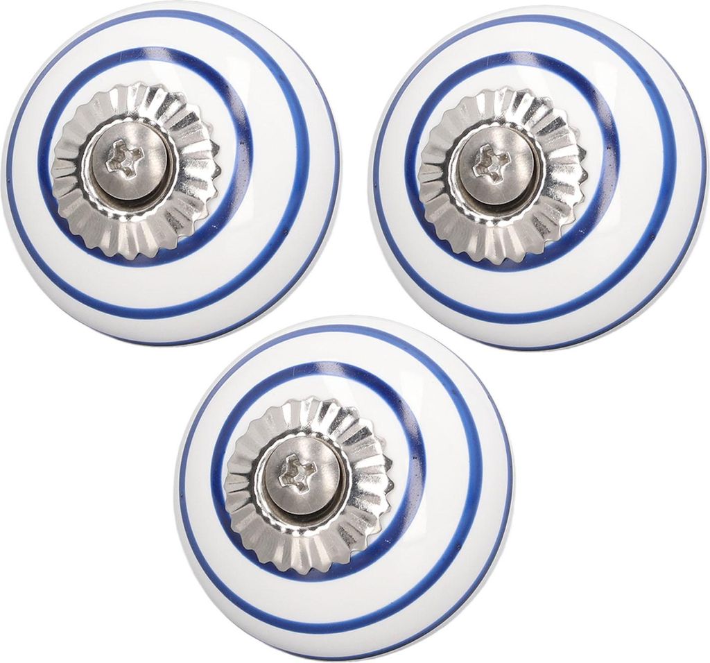 3Pcs keramischer einzelner Knopf elegante runde Schranktür Griffe für Schränke Möbel Griffe