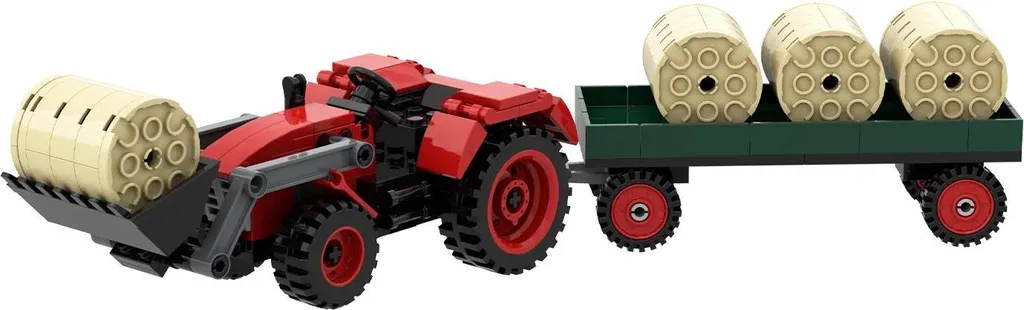 Jeu de construction Grand tracteur multicolore Brixies Plus miniature