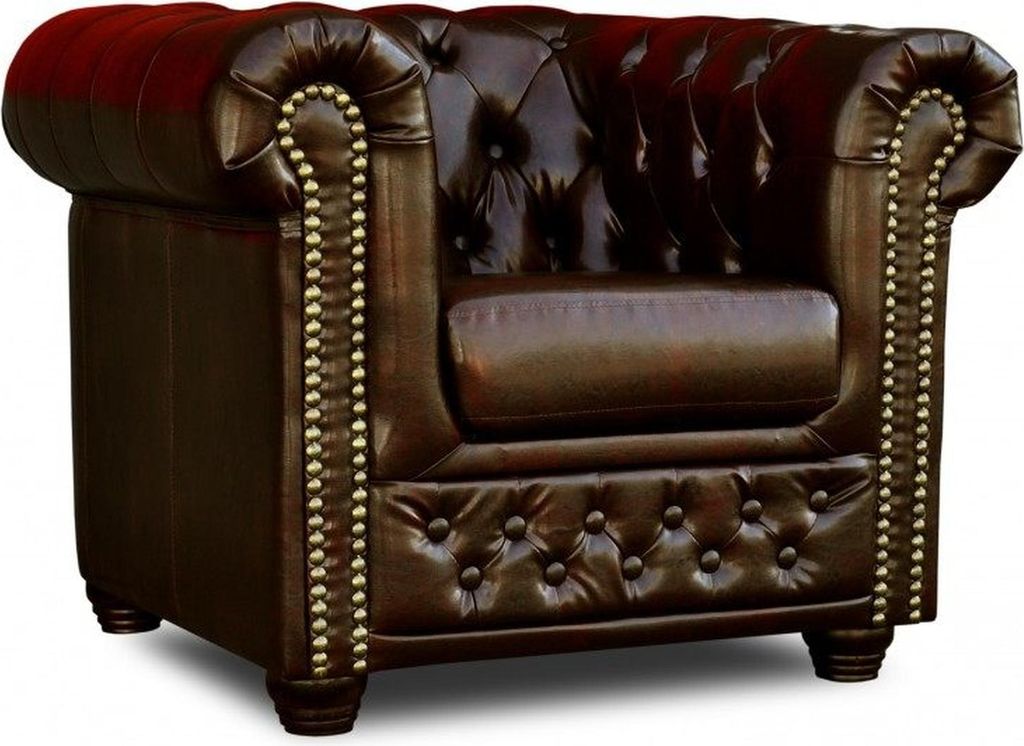 Chesterfield Sessel 1 Sitzer Couch Polster Sofas Couchen Neu Lounge Club Lounge