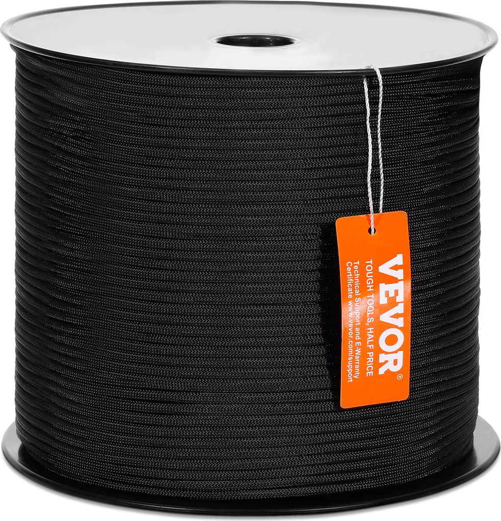 VEVOR Opletené nylonové lano, 3/16 palce x 1000 stop, 32 Obrázek produktu 
